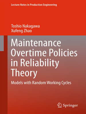 cover image of Maintenance Overtime Policies in Reliability Theory